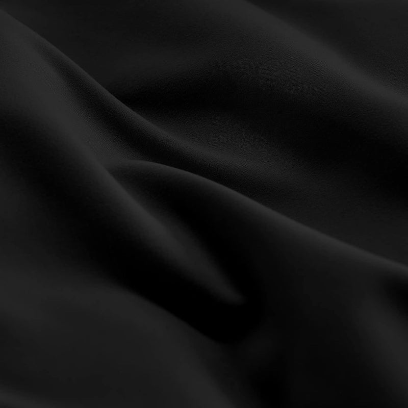 WAVVE Bettwäsche 220x240 3 teilig Schwarz - Bettbezug 220 x 240 Set mit Kissenbezüge 65x65 cm, Bettw