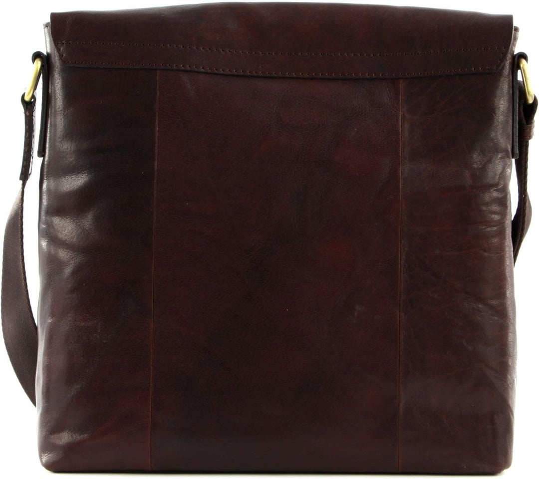 SADDLER Carter Messenger Bag Dark Brown