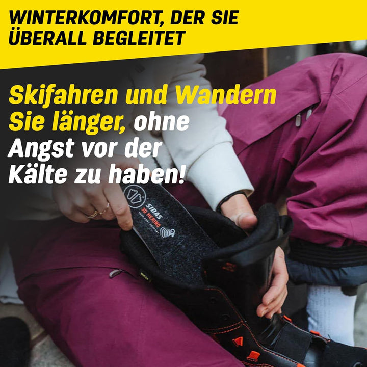 Sidas Winter 3D Merino Einlegesohle, XL, XL