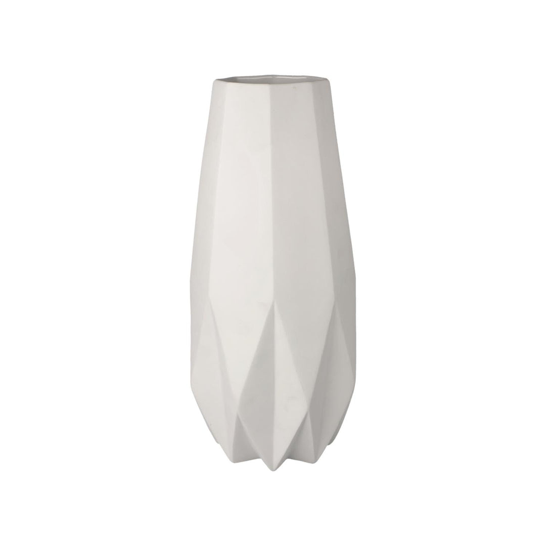 Goebel Polygono Star Vase aus Biskuitporzellan in der Farbe Weiss, Höhe: 33,5cm, 14-003-73-1