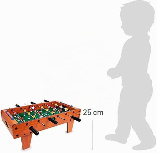 Small Foot Tischfussball aus Holz, Kicker-Tisch kann auf jeder Tischplatte platziert Werden, ab 5 Ja