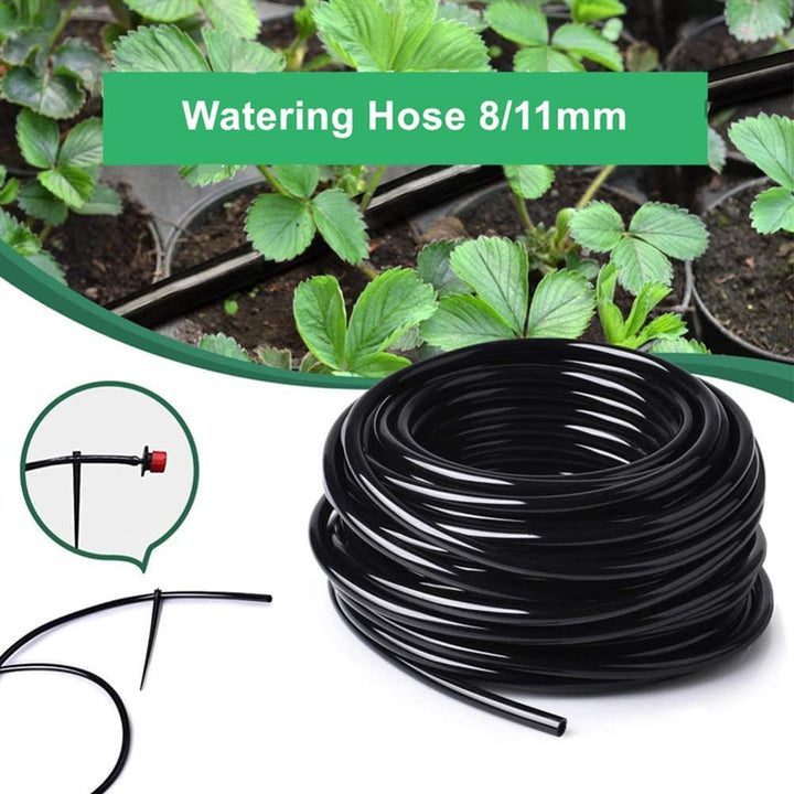 10 Mt Bewässerung Rohr Bewässerungsschlauch 8 / 11mm Garten Tropf PVC Rohr Bewässerung Bewässerungss