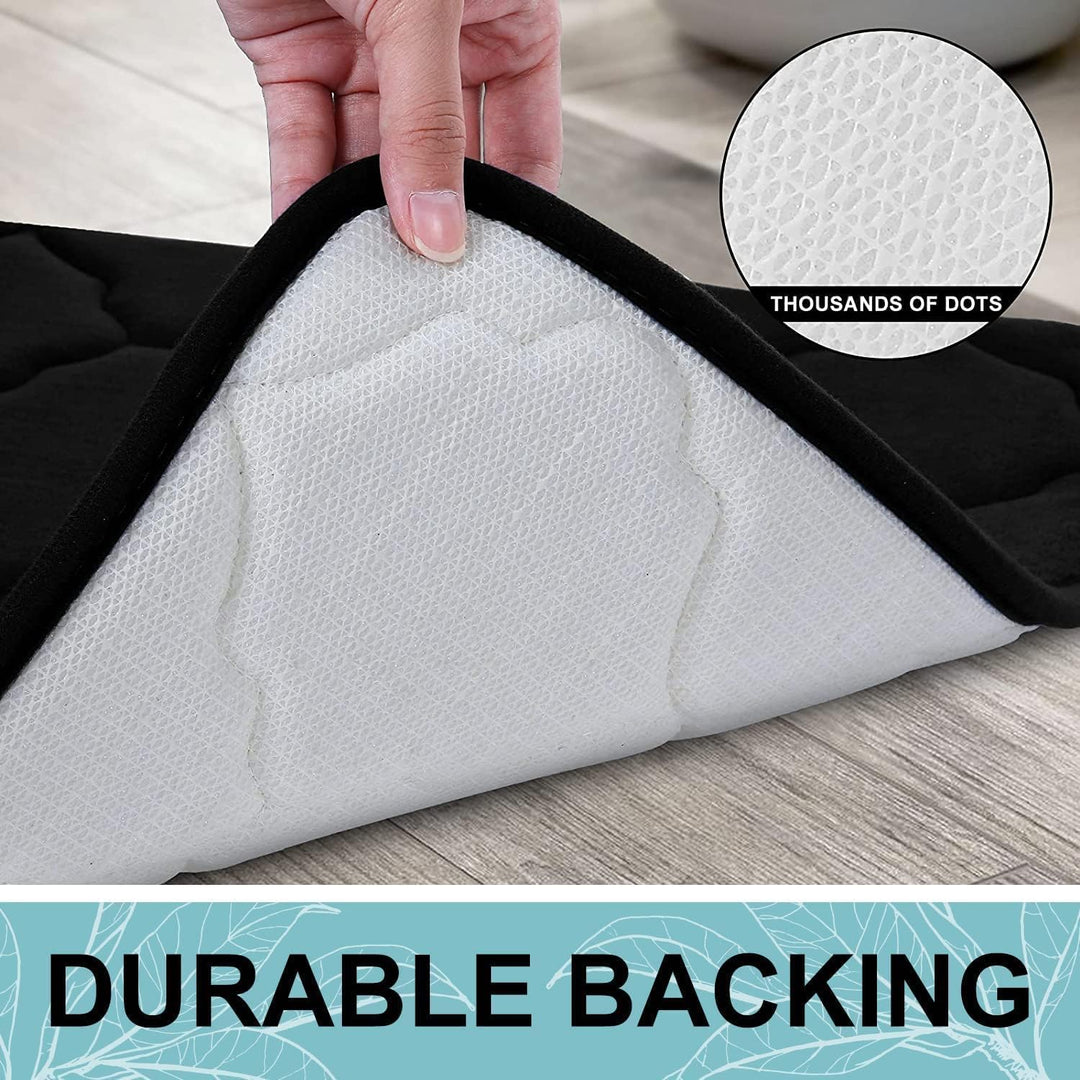 Homaxy Memory Foam Badezimmerteppich rutschfest Badematte Weich Badteppich Saugfähige Badvorleger Wa
