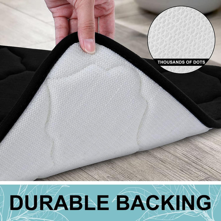 Homaxy Memory Foam Badezimmerteppich rutschfest Badematte Weich Badteppich Saugfähige Badvorleger Wa