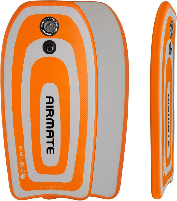AIRMATE XL 46" Bodyboard Premium - Sportgerät für grosse Erwachsene 190cm+ - Aufblasbar & Kompakt -