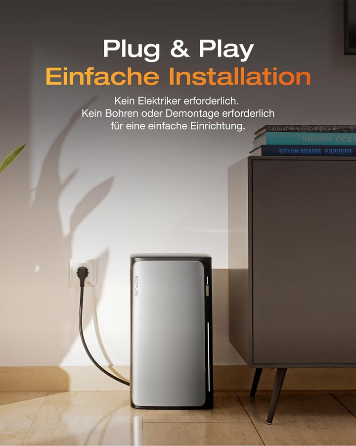 ECOFLOW STREAM Ultra Balkonkraftwerk mit Speicher 800W, 1,92kWh Speicher für Balkonkraftwerk, 2x 400