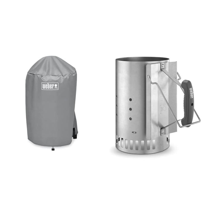Weber Available 7175 18 Inch Charcoal Kettle Grill Cover, Schwarz, 15.9 x 22.7 x 3.8 cm & 7416 Anzün