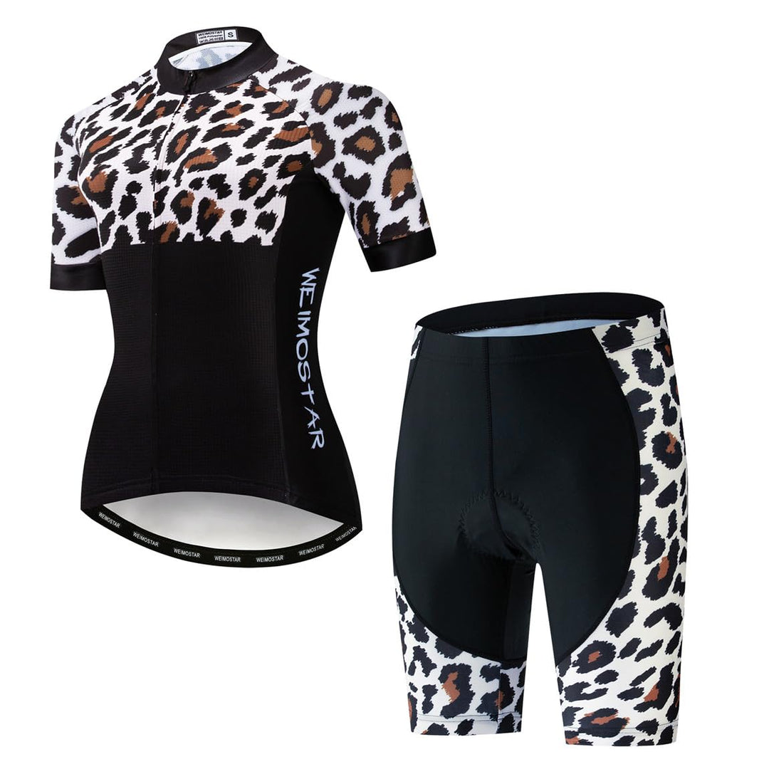 Hotlion Women's Cycling Jersey Set 3D Gel Padded Bike Clothes Breathable Bicycle Clothing Suit 11cf2