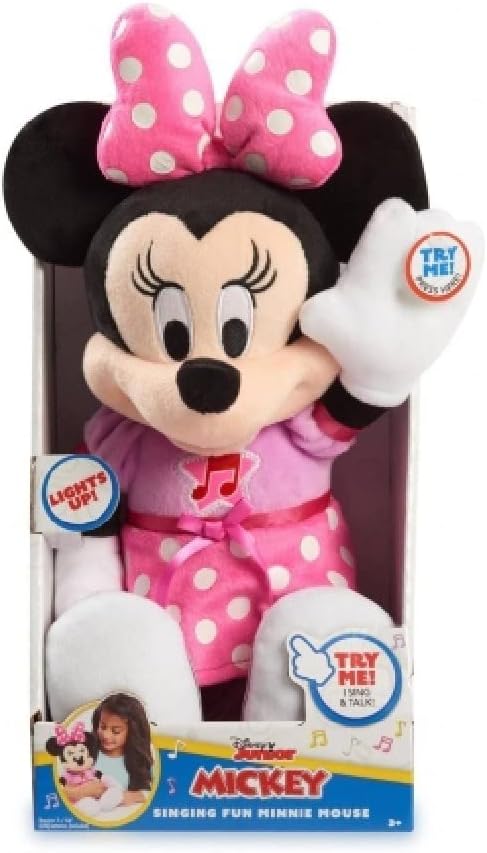 Disney Minnie MCN21 Plüschtier mit Musik und Sound, 30 cm, Spielzeug für Kinder ab 3 Jahren, MCN21