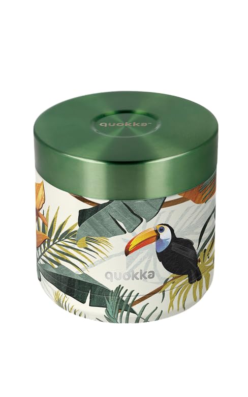 Quokka WHIM TROPICAL | THERMOBEHÄLTER AUS EDELSTAHL FÜR ESSEN 604 ML 600ML Tropical, 600ML Tropical