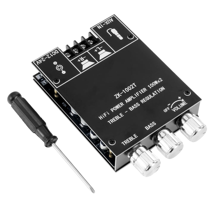 ZK-1002T HiFi Verstärker mit Bluetooth Mini Stereo-Audioverstärker 2.0 Kanal 100W+100W Stereo Mini v