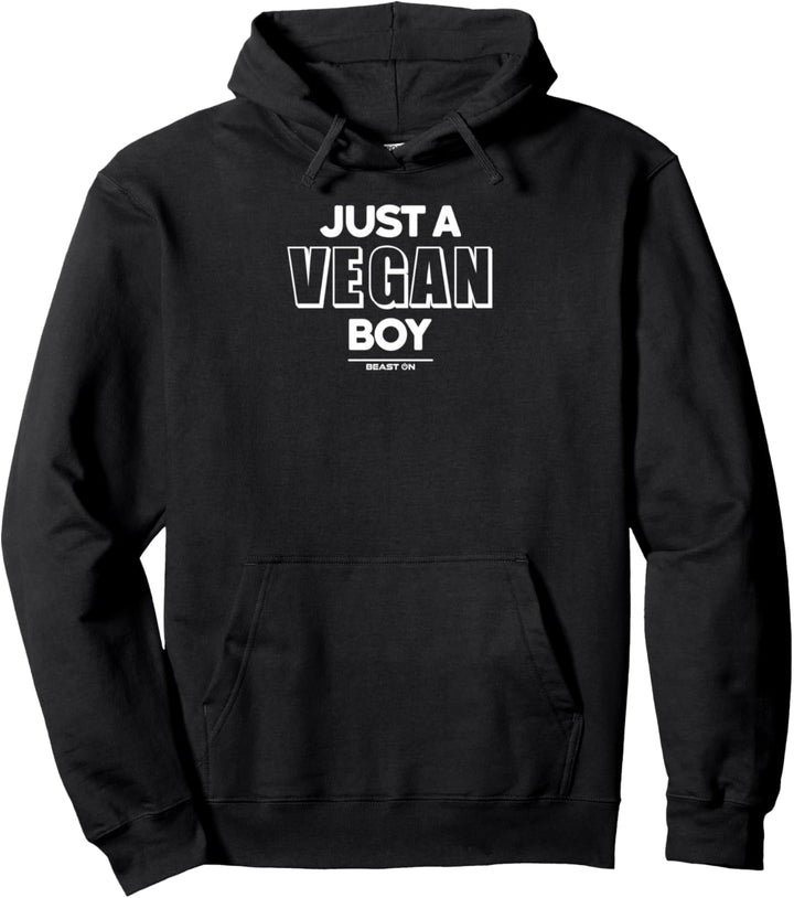 Just a Vegan Boy Training Fitness Motivation Gym Sprüche Pullover Hoodie