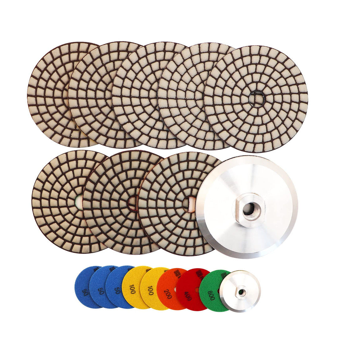 HIGHDRIL Trocken Diamant Polierscheibe - 8 Stk.(