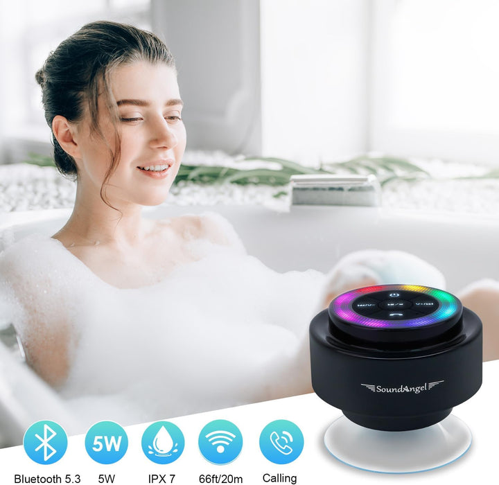 Xleader Mate Dusche Bluetooth Lautsprecher klein, Zertifiziert IPX7 Wasserdicht Bluetoothbox, Mini M