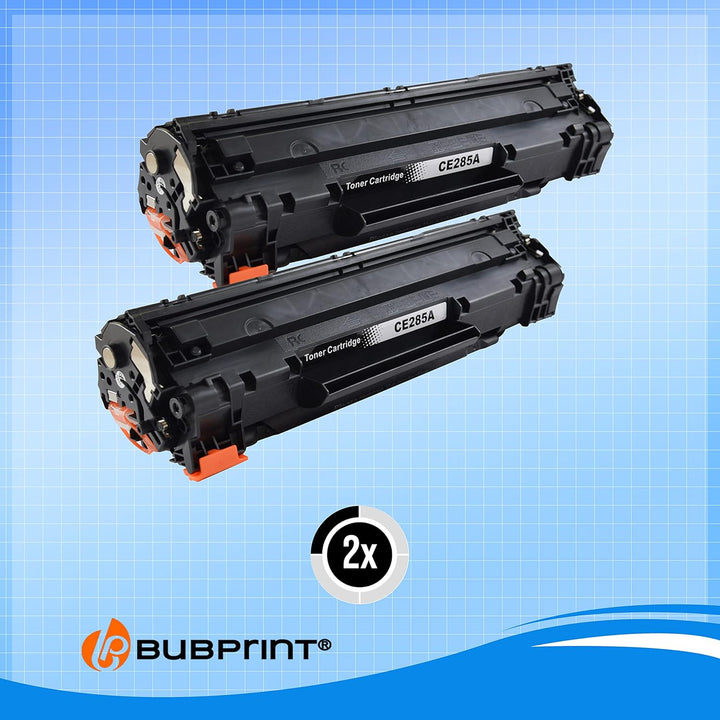 Bubprint 2 Tonerkartuschen kompatibel als Ersatz für HP 85A CE285A für Laserjet Pro P1102 P1102W P11