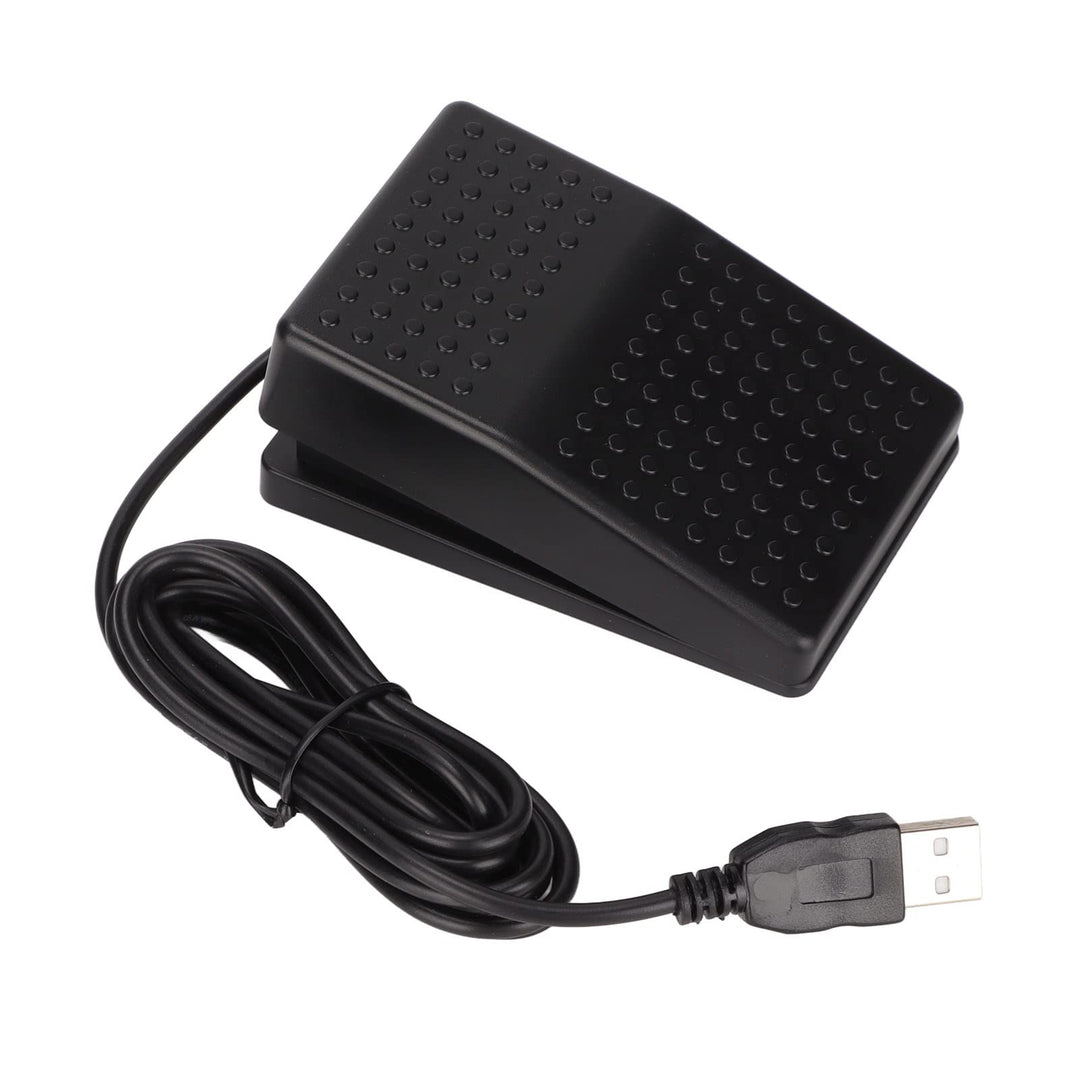 Annadue USB Einzel Fussschalter Aktion Schalter Tastaturpedal, Mechanischer USB Einzelpedalschalter,