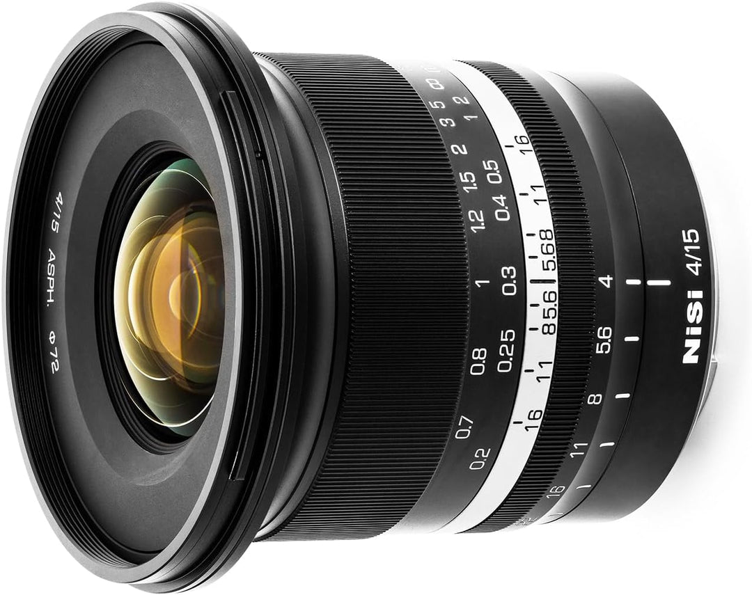NiSi 15mm F4 ASPH Ultra-Weitwinkel Vollformat Objektiv für Sony E-Mount/Nikon Z-Mount/Cannon RF-Moun