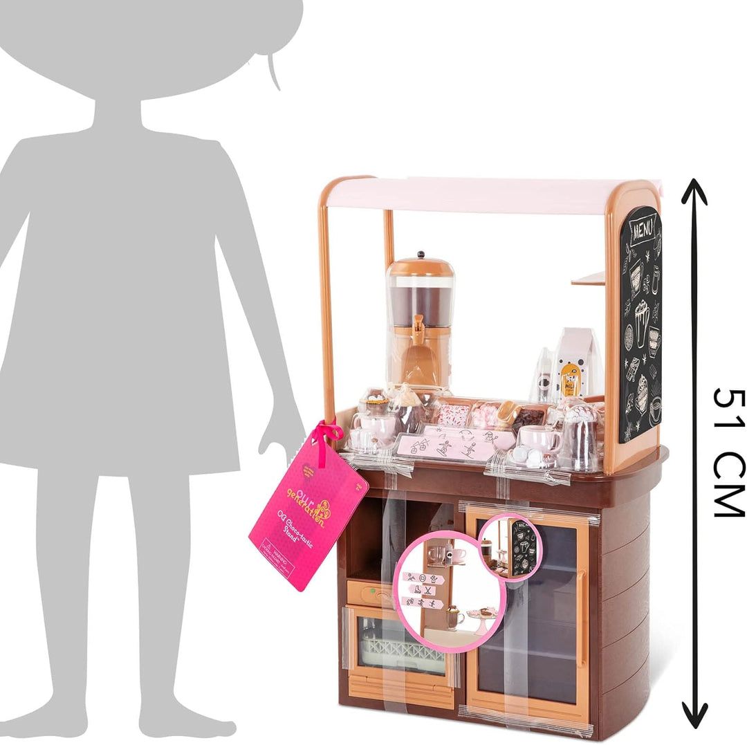 Our Generation - Verkaufsstand Schokoladenträume - Zubehör für 46cm Puppen, Heisse Schokolade/Kakao