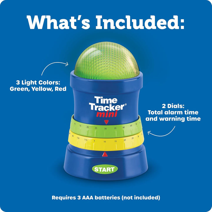 Learning Resources Time Tracker Mini – Visueller Timer für Kinder mit Licht- und Tonsignalen, Lernhi