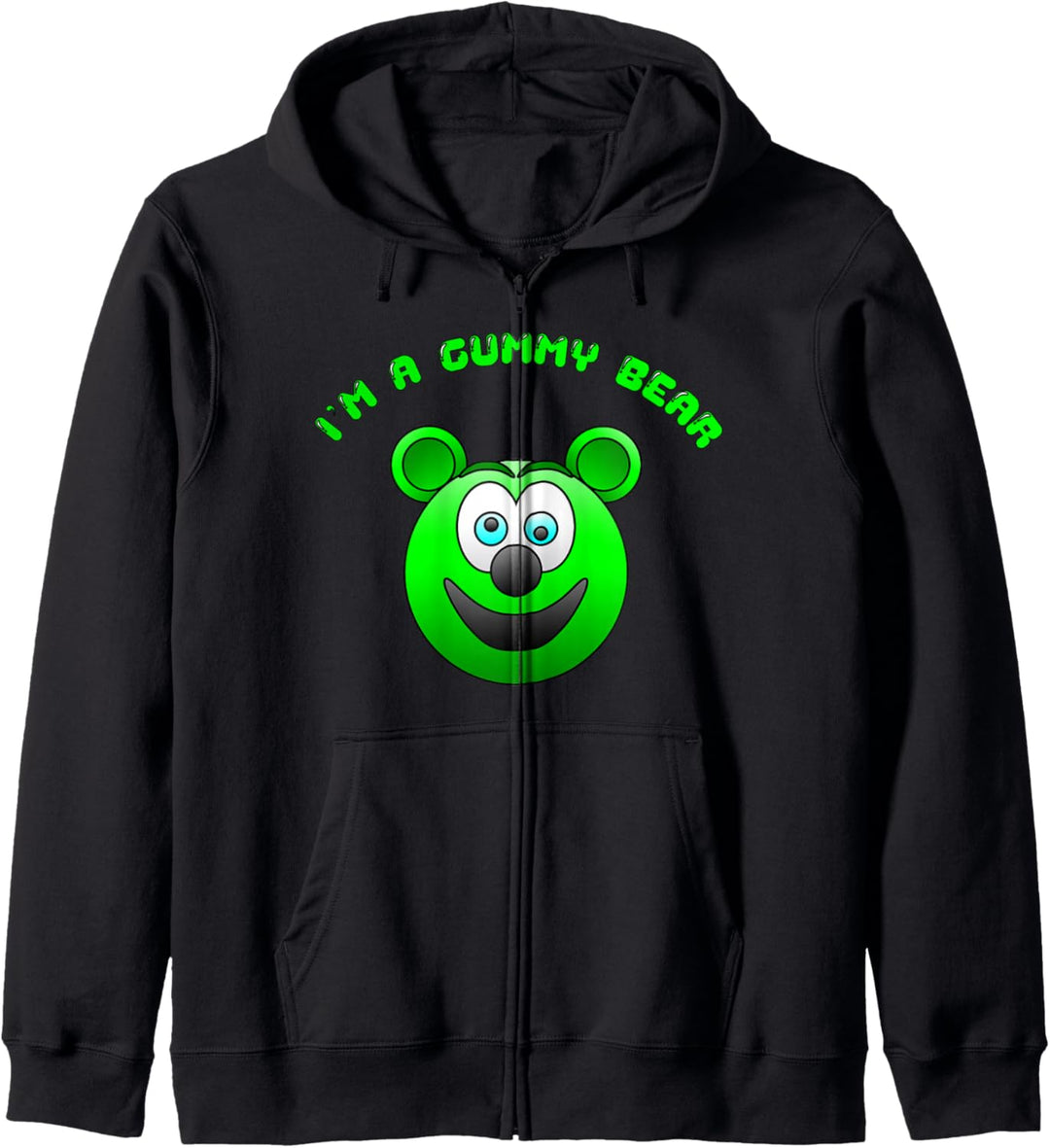 Lustige süsse Kinder Ich bin ein Gummibärchen-Cartoon Kapuzenjacke