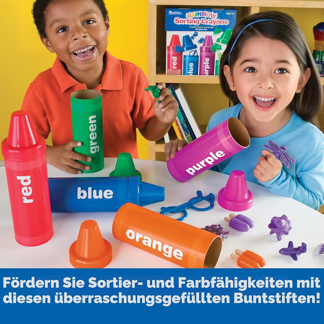 Learning Resources Sortierstifte in Regenbogenfarben Buntstifte, Buntstifte