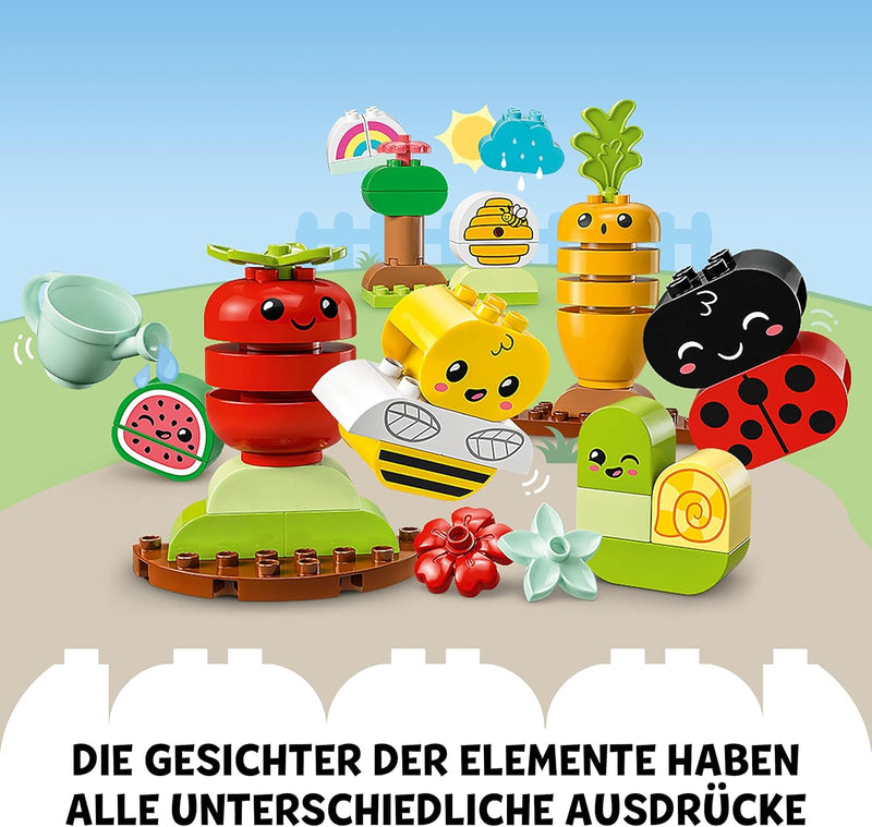 LEGO 10984 DUPLO My First Biogarten Bausteine-Box, Lernspielzeug für Kleinkinder ab 1,5 Jahren, mit