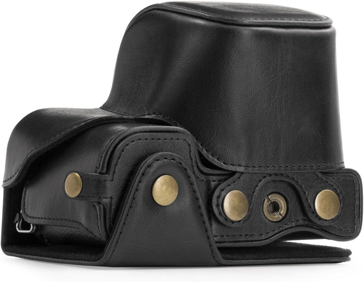 MegaGear "Immer bereit" Sony Leder Kameratasche - Stativ und peripheren Freundlich Zubehör - Kompati