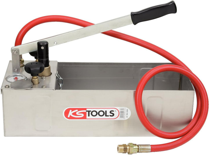 KS Tools 902.2004 Edelstahl Druck-Prüfpumpe, 12 Liter