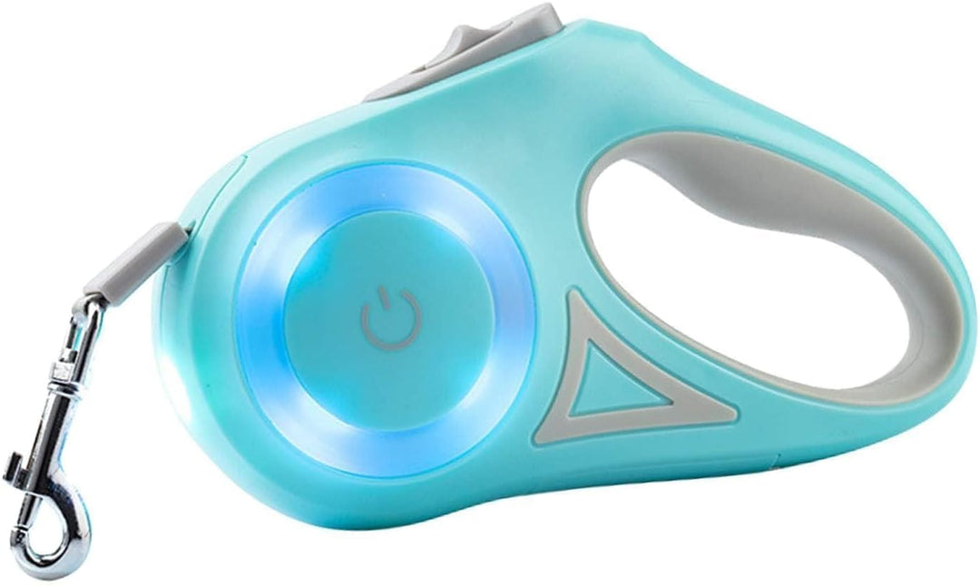 Ausziehbare LED-Hundeleine, Ausziehbare Haustierleine Mit Buntem LED-Licht, Ergonomischer Griff, Hun