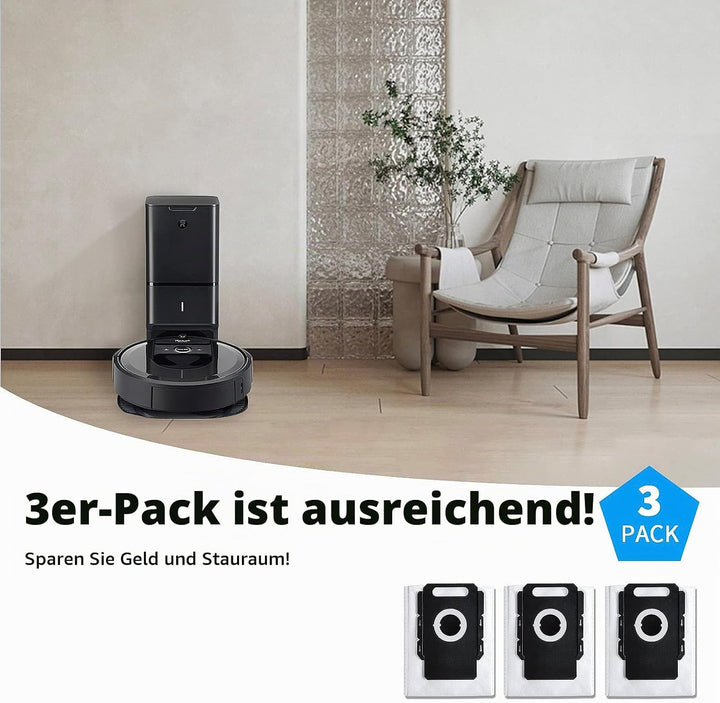 Wiederverwendbare Staubsaugerbeutel für allen iRobot Roomba i &amp; s &amp; j Serie Clean Base i1 i1+ i3 i3+