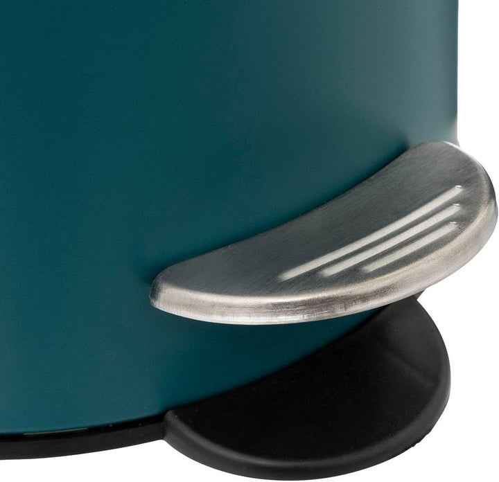 5five - Soft Close 3l modern Color mülleimer Petrolblau 3L Smaragdgrün, 3L Smaragdgrün