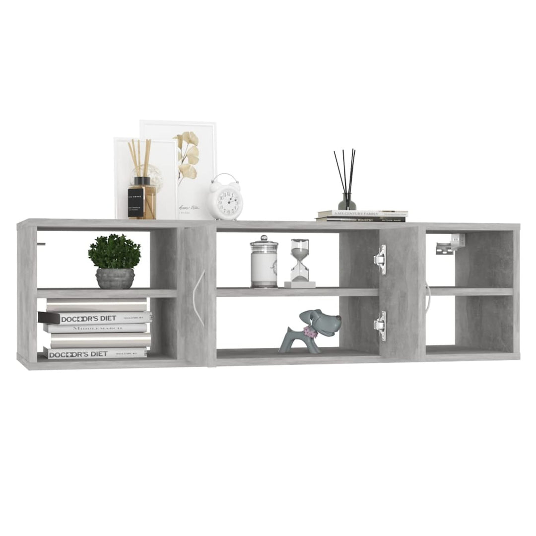 Susany Wandregal mit 6 Fächer, Schweberegal Hängeregal Bücherregal Wandboard Regal Spanplatte Weiss