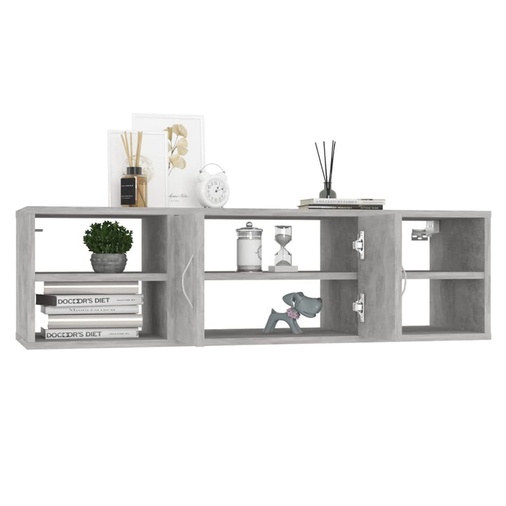 Susany Wandregal mit 6 Fächer, Schweberegal Hängeregal Bücherregal Wandboard Regal Spanplatte Weiss