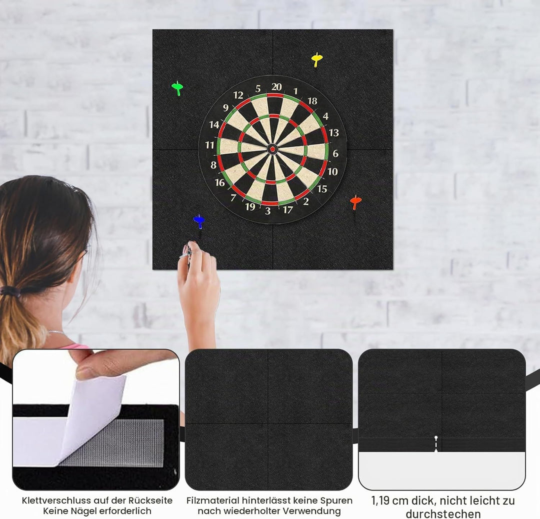 Dartboard Wandschutz,Filz Dartscheibe Dart Zubehör-Dart Surround Eva T:1.2cm,Dartscheibe Schutzring