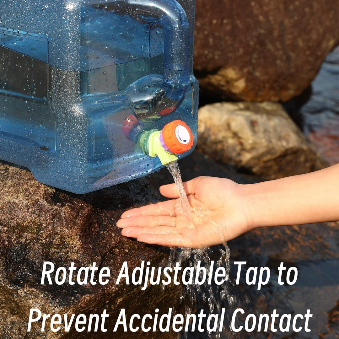 Sparkstarses Wasserbehälter mit Hahn, 5-22L Kunststoff Wasserkanister, BPA-frei Camping Wasserkanist