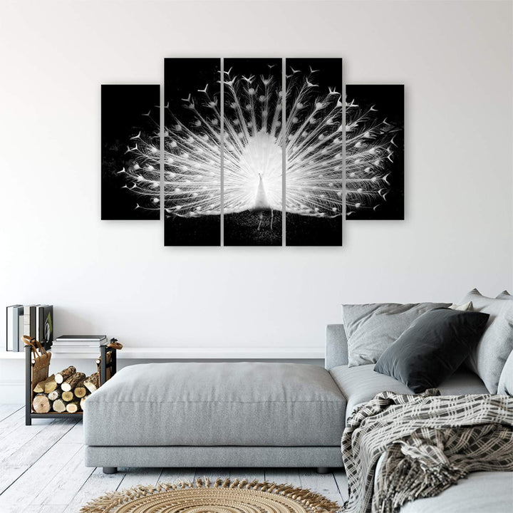 Feeby. Leinwandbild - 5 Teile - Bilder, Wand Bild, Wandbilder, Kunstdruck XXL, 5-Teilig, Typ B, 200x