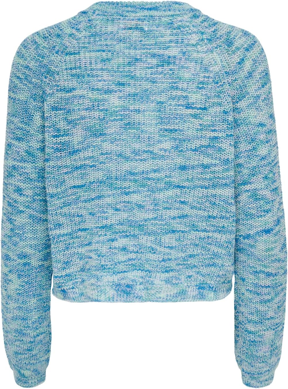 ONLY Damen Onlnina Ls Short O-neck Cc Knt XL Mist Green/Detail:multi Twist, XL Mist Green/Detail:mul