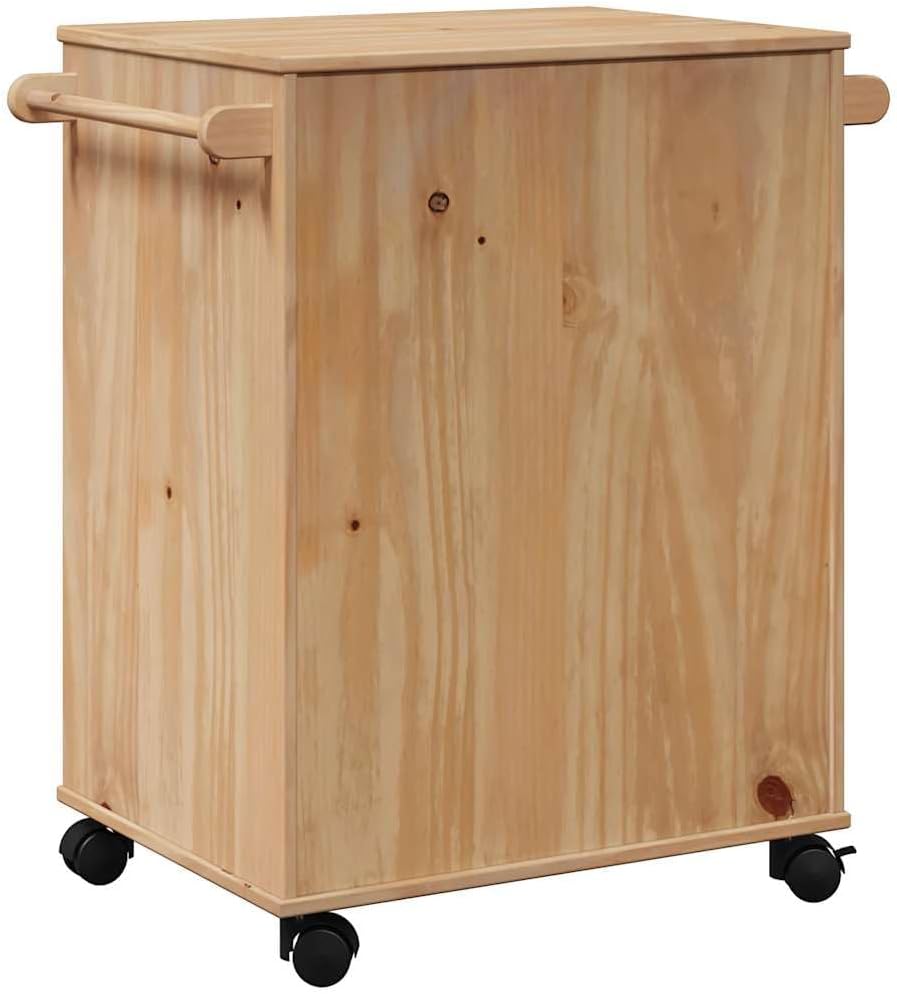 vidaXL Küchenwagen, Regal mit Aufbewahrung, Servierwagen, Rollwagen, Haus-Organizer, 59 x 45 x 80 cm