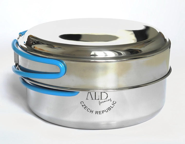 ALB Campinggeschirr-Set, Edelstahl, klein, 3-teilig