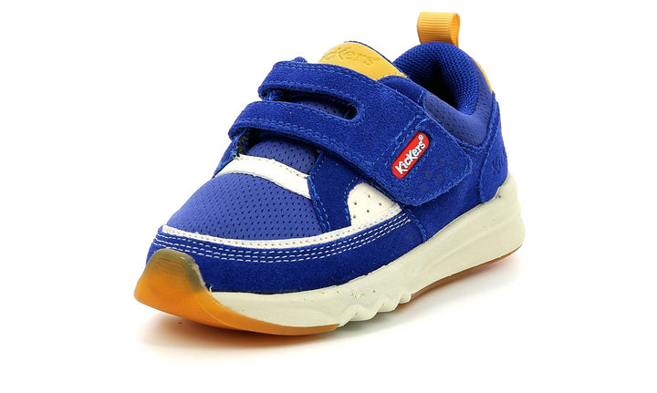 Kickers Unisex Kinder Kikustom Sneaker 35 EU Marine Camel, 35 EU Marine Camel