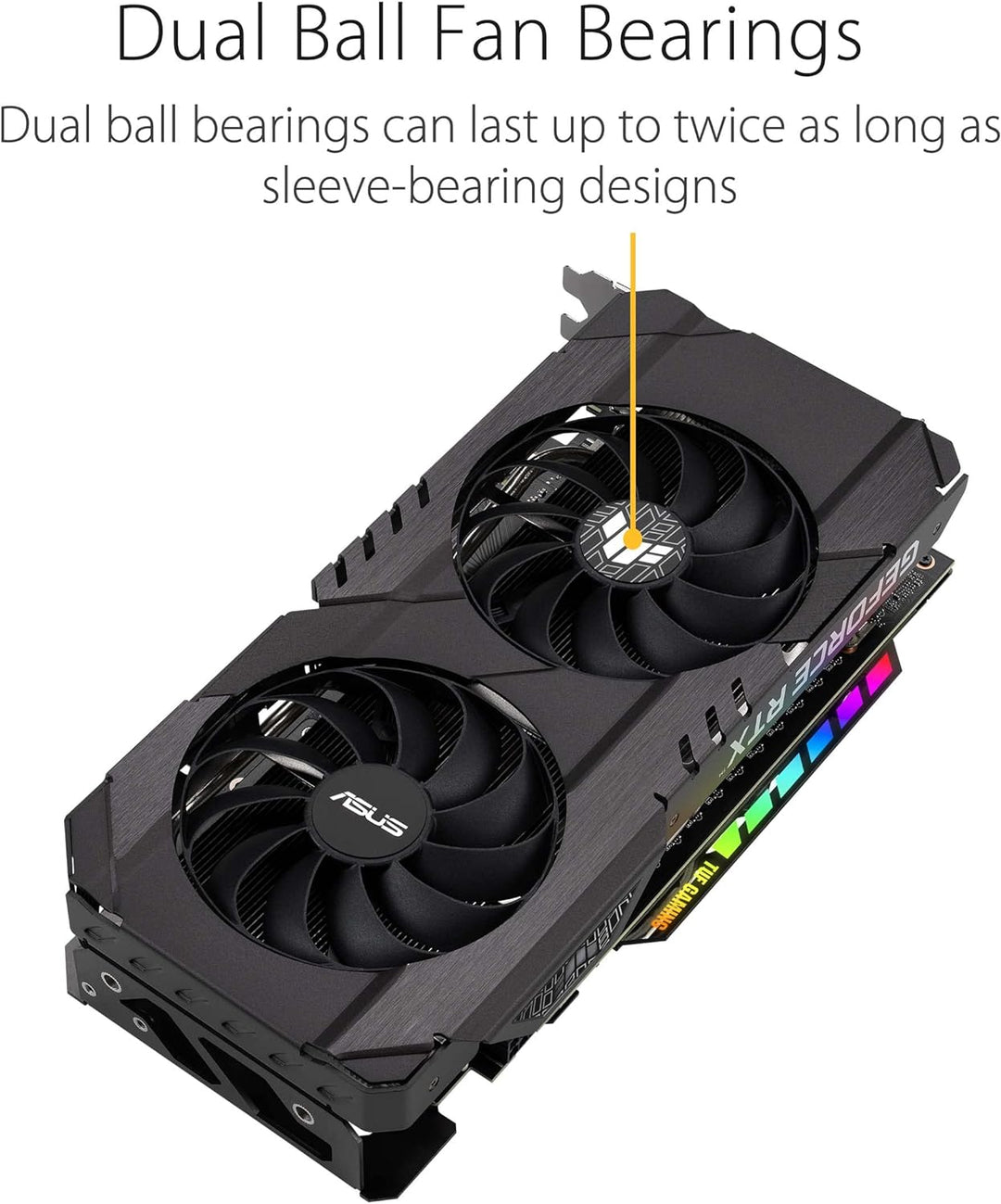 ASUS TUF Gaming GeForce RTX 3050 OC Edition Grafikkarte, PCIe 4.0, 8GB GDDR6, HDMI 2.1, DisplayPort