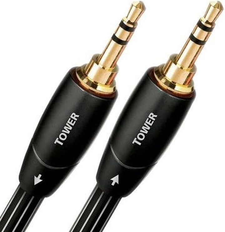 AudioQuest 3m Tower 3,5 mm - Audiokabel (3,5 mm, 3,5 mm, männlicher Stecker, Gold, Schwarz, Kupfer)