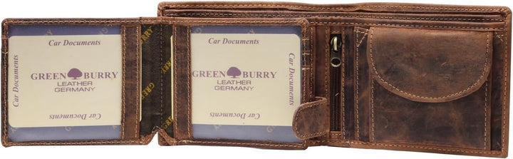 Greenburry Vintage Geldbeutel braun, 2796 E-25, Braun