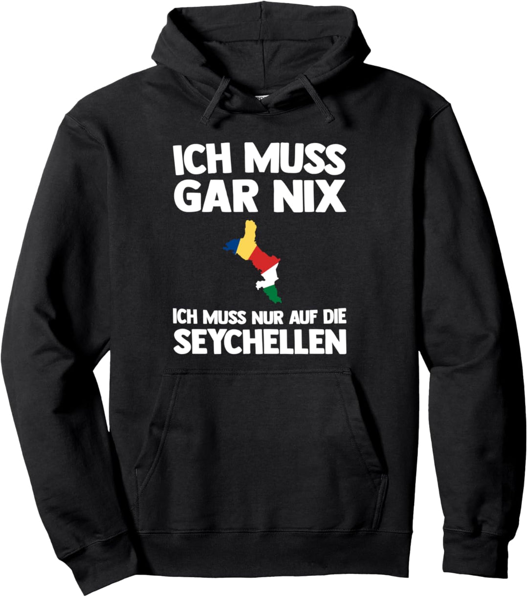 Seychellen Flagge Urlaub Pullover Hoodie