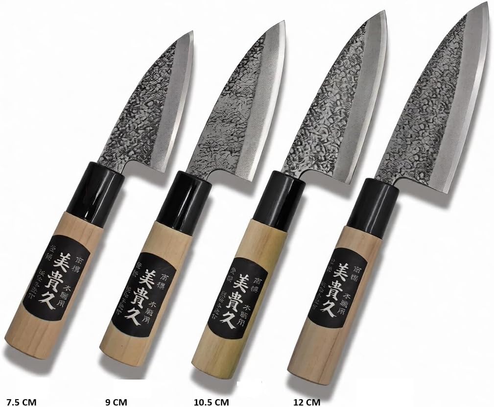 Küchenmesser Deba Japanisches Handgeschmiedet Klinge gehämmert 12 cm - Japan Messer Debamesser