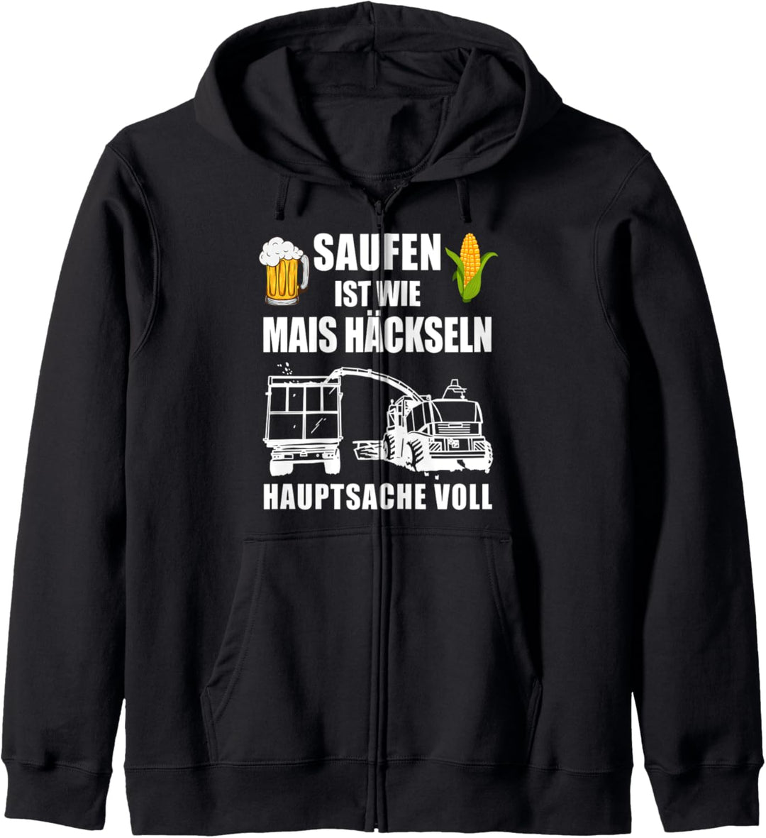 Mais Häckseln Tshirt für Landwirte und Lohnunternehmer Kapuzenjacke