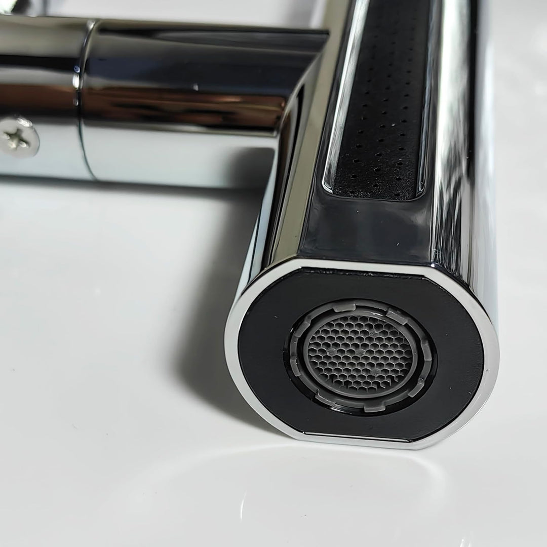 Wasserfallhahn für Küche, 360 ° drehbar – 4 Modi, Hochdruck, Adapter, Wasserhahn, Küche, Waschbecken