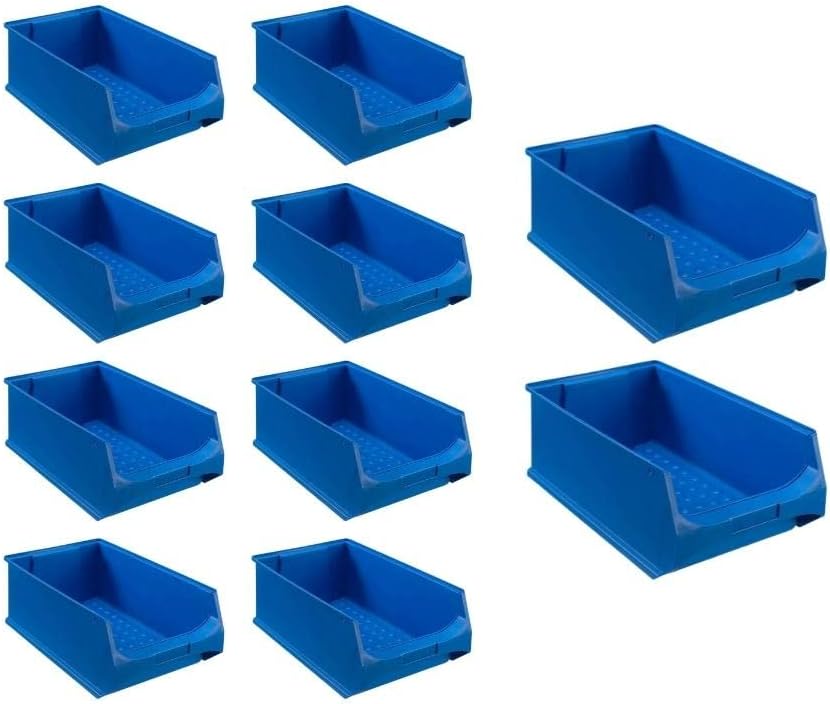 Blaue Sichtlagerbox 5.0 | HxBxT 20x30x50cm | 21,8 Liter | Sichtlagerbehälter, Sichtlagerkasten, Sich