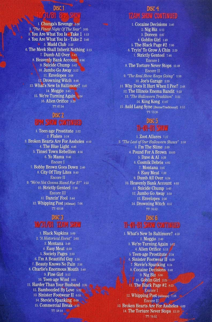 Halloween 81: Live at the Palladium (Ltd.6CD Box), Audio-CD