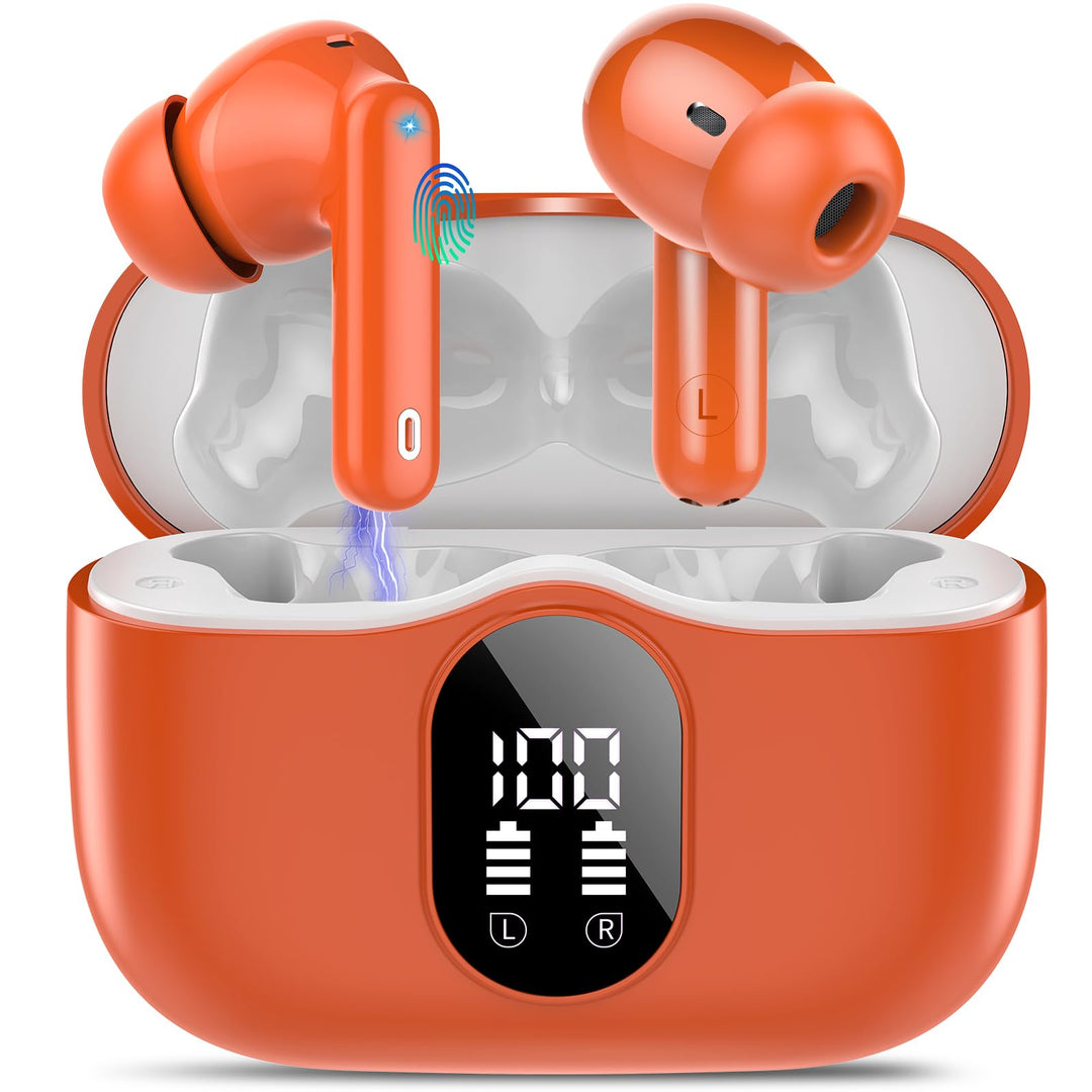 Btootos Bluetooth Kopfhörer, Kopfhörer Kabellos Bluetooth 5.4 Sport In Ear Kopfhörer mit 4 Mikrofon,